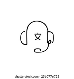 Interpreter Line Style Icon Design