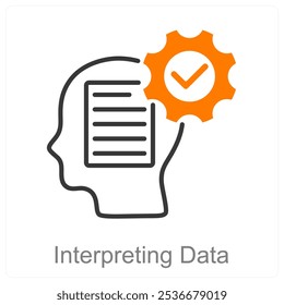 Interpretando conceito de ícone de Dados e Diagrama