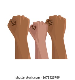 interracial hands human isolated icon vector illustration design
