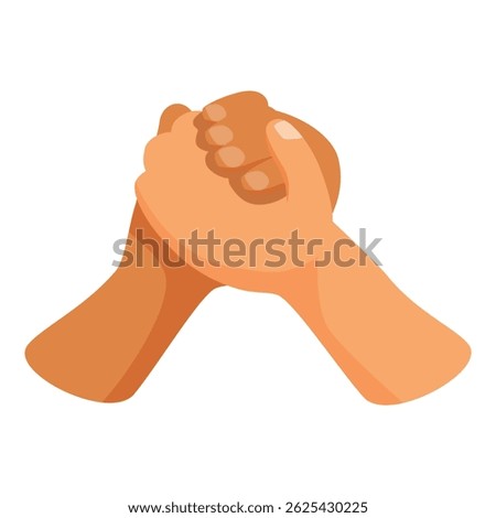 Interracial handshake symbolizing unity, friendship, and cooperation between different ethnicities