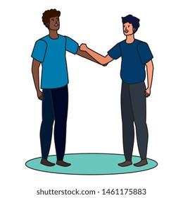interracial young men friends characters