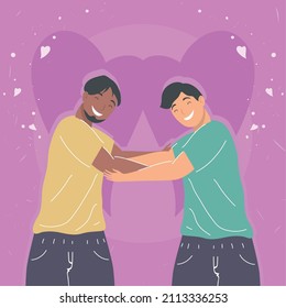 interracial young men friends characters