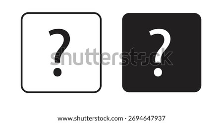 Interrogation icon concept. Logo symbol for web and mobile. Pixel Perfect.