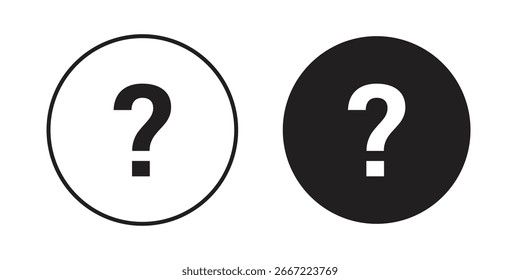 Icono de interrogatorio. Vectores de gráficos doodle
