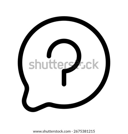 Interrogation Icon Vector Symbol Design Illustration