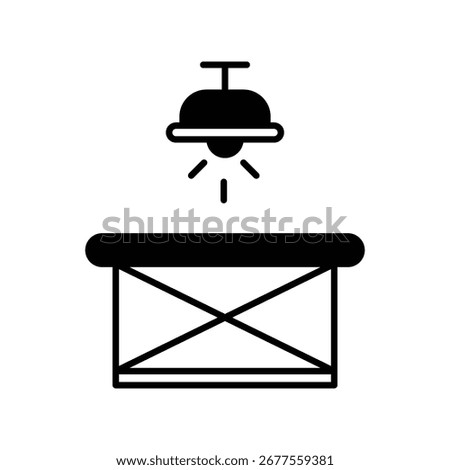 Interrogation icon with white background vector stock illustration