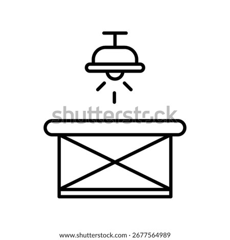 Interrogation icon with white background vector stock illustration
