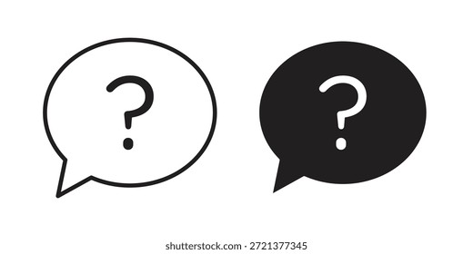 Interrogation icons sign vectors. suitable for web, app, infographic, etc