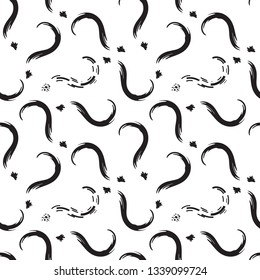 Interrogation Seamless Pattern With Question Marks. Simply Endless Texture Of Query or Quiz Symbols