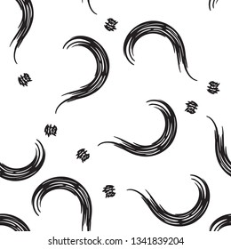 Interrogation Seamless Pattern With Question Marks. Simply Endless Texture Of Query or Quiz Symbols