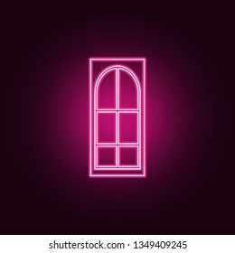 interroom door icon. Elements of Door in neon style icons. Simple icon for websites, web design, mobile app, info graphics