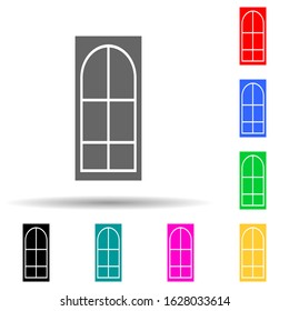 interroom door multi color style icon. Simple glyph, flat vector of door icons for ui and ux, website or mobile application