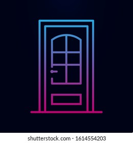 Interroom door nolan icon. Simple thin line, outline vector of web icons for ui and ux, website or mobile application