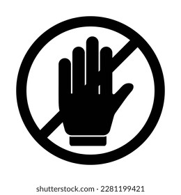 Interruption icon. vector line illustration