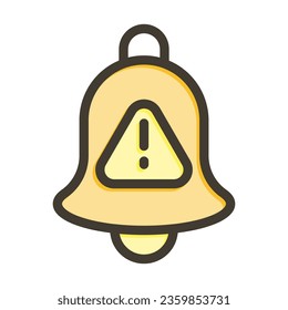 Interruption Vector Thick Line Filled Colors Icon For Personal And Commercial Use.
