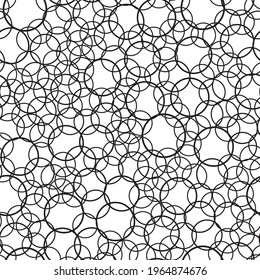 intersect circles seamless pattern vector illustration 