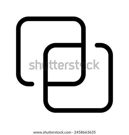 Intersect Icon Vector Symbol Design Illustration