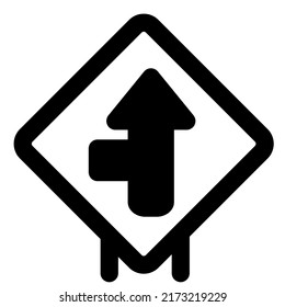 Intersect road from left towards front lane road signal
