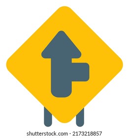 Intersect road from right towards front lane road signal
