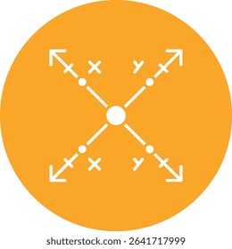 Intersect vector icon. Can be used for printing, mobile and web applications.