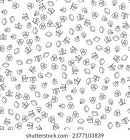 Círculos interseccionados, papel, bombilla, patrón de plumas sin soldadura para impresión, envoltura, diseño, sitios, tiendas, aplicaciones  