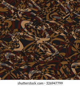 intersected monochromatic circles mosaic seamless pattern
