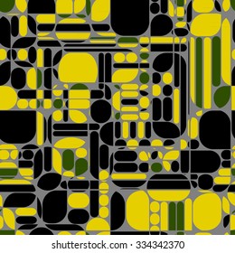 intersected mosaic seamless pattern