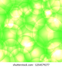 Intersecting bright lime circles and balls. For holiday paper and fabric.