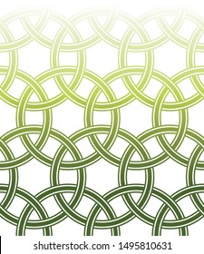 Intersecting circles abstract monochrome. Seamless geometric circle pattern. Vector. Abstract geometric seamless pattern. Gradient style pattern.