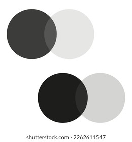 Des cercles qui se croisent. Élément graphique. Concept d'entreprise. Illustration vectorielle.