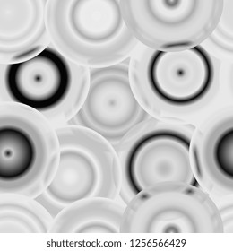 Intersecting circles with a multi-colored gradient. Seamless background for websites and flyers