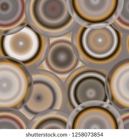 Intersecting circles with a multi-colored gradient. Seamless background for websites and flyers