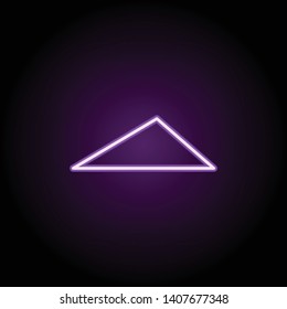 intersecting circles neon icon. Elements of geometric figures set. Simple icon for websites, web design, mobile app, info graphics on dark gradient background