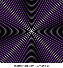 Intersecting concentric circles. Moire, noise effect texture / pattern