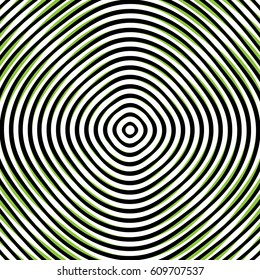 Intersecting concentric circles. Moire, noise effect texture / pattern