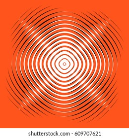 Intersecting concentric circles. Moire, noise effect texture / pattern