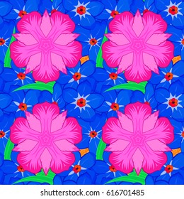 Intersecting curved elegant stylized leaves and scrolls forming abstract floral ornament in Arabic style. Arabesque. Vintage abstract vector floral seamless pattern on a orange background.