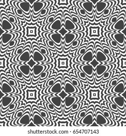 Intersecting curved lines and scrolls. seamlessgeometric pattern. vector illustration.