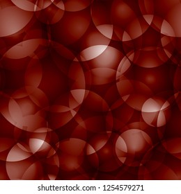 Intersecting dark brick circles and balls. For holiday paper and fabric.