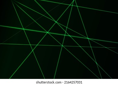 Intersecting glowing laser  security  beams on a dark background.Art design shine light ray.Laser field.