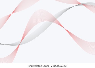 Intersecting gradient waves in soft pink and gray tones softpink graytones