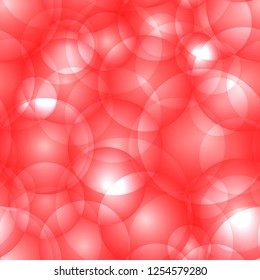 Intersecting light blood circles and balls. For holiday paper and fabric.