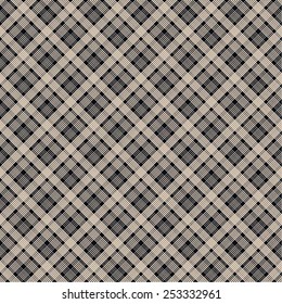 Intersecting lines in a diagonal grid pattern, seamless vector background.