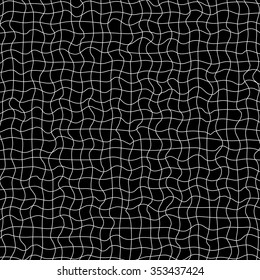 Intersecting lines, mesh, grid monochrome vector graphics.