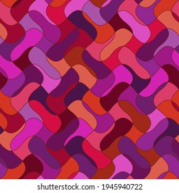 intersecting waves. abstract geometric shapes. vector seamless pattern. color repetitive background. fabric swatch. wrapping paper. continuous print. design element for apparel, home decor, textile