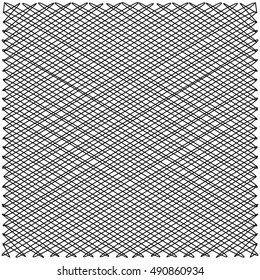 intersecting zigzag lines on the diagonal, the structure of the fabric yarns interwoven to form geometrical shapes vector illustration for print or website design background