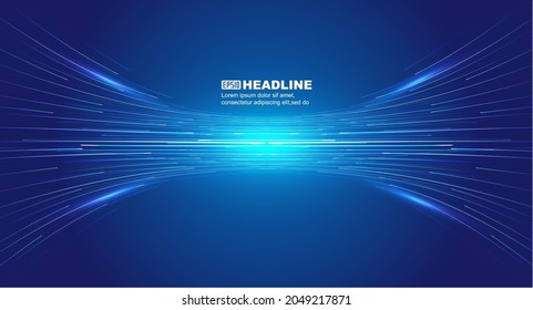 The intersection collision of luminous lines moving in opposite direction is suitable for speed and force sensing technology background. - Shutterstock ID 2049217871