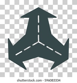 Intersection Directions icon. Vector illustration style is flat iconic symbol, transparent background. Designed for web and software interfaces.