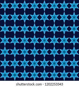 The intersection of geometric shapes, forming an ornament. Seamless pattern for background, wallpaper, textile print, wrapping, wrapper, etc.