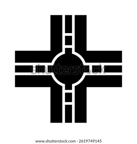 Intersection Icon Element For Design